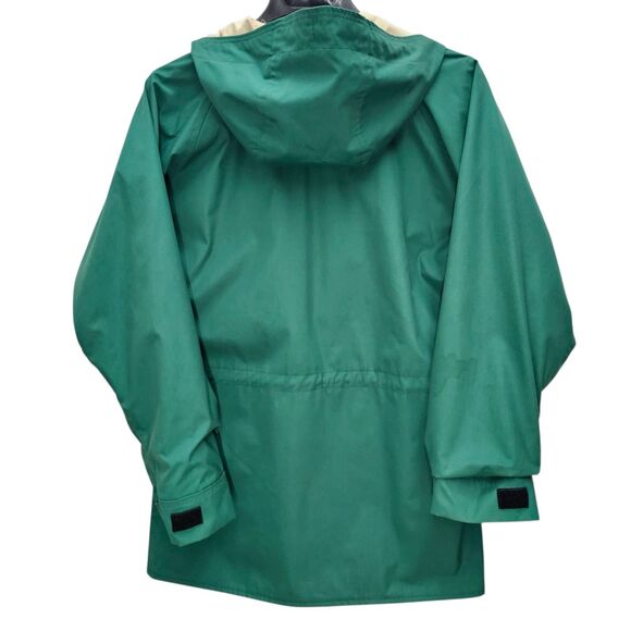 VTG Altra Hooded Jacket Mens Medium Green Beige Pockets Boulder Colorado Outdoor - Picture 3 of 12